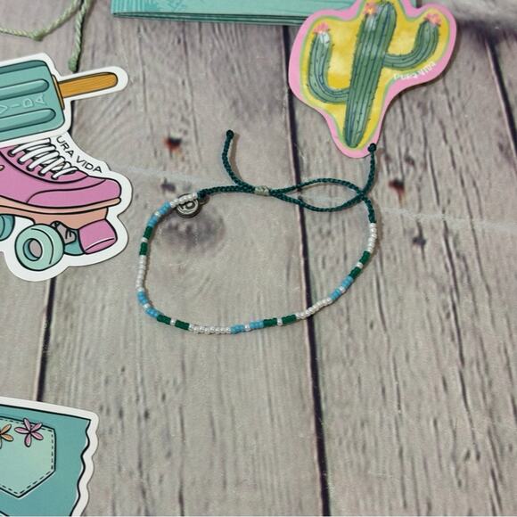 Posh Peanut Set of 2 Beaded Bracelets and Stickers - Picture 2 of 3